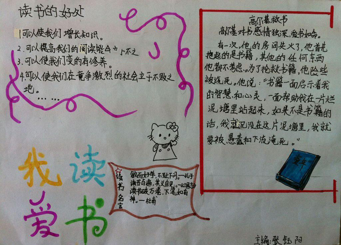 讀書(shū)手抄報(bào)圖片，我愛(ài)讀書(shū)