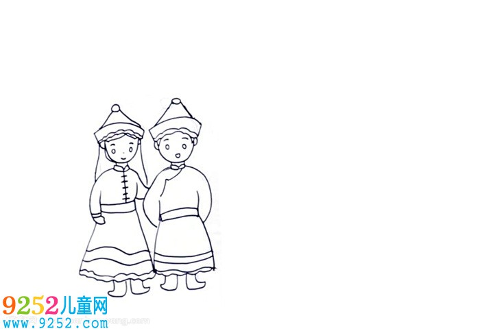 56個少數(shù)民族<a href=http://www.inspiredelm.com/ertonghua/ target=_blank class=infotextkey>兒童畫</a>