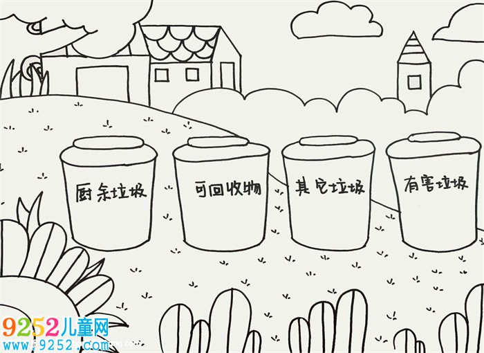 垃圾分類宣傳畫