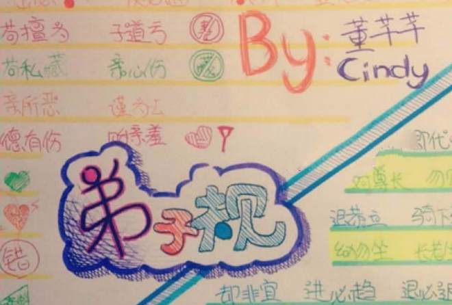 弟子規(guī)手抄報(bào)，與圣賢為友
