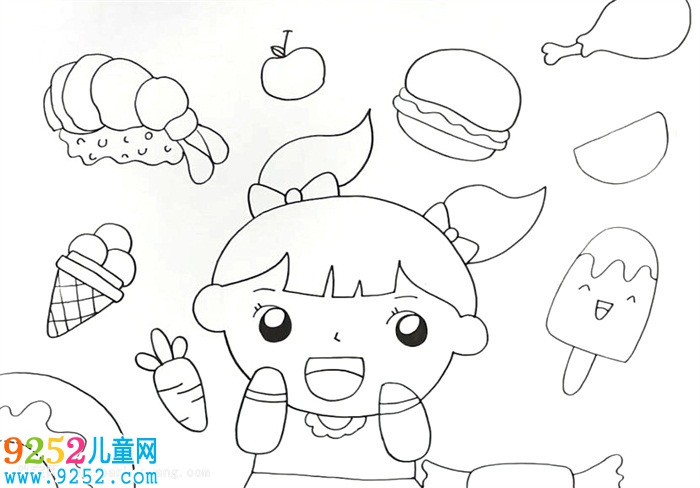 好吃的食物<a href=http://www.inspiredelm.com/ertonghua/ target=_blank class=infotextkey>兒童畫</a>