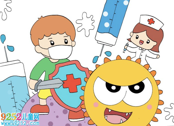 抗擊肺炎<a href=http://www.inspiredelm.com/ertonghua/ target=_blank class=infotextkey>兒童畫</a>