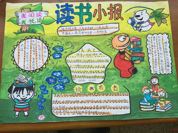 關于讀書的手抄報，讀書小報