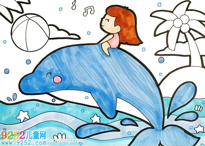 熱鬧的夏天<a href=http://www.inspiredelm.com/ertonghua/ target=_blank class=infotextkey>兒童畫</a>