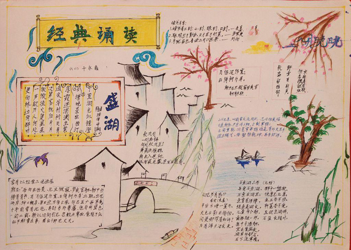 中國傳統(tǒng)文化手抄報，經(jīng)典誦讀