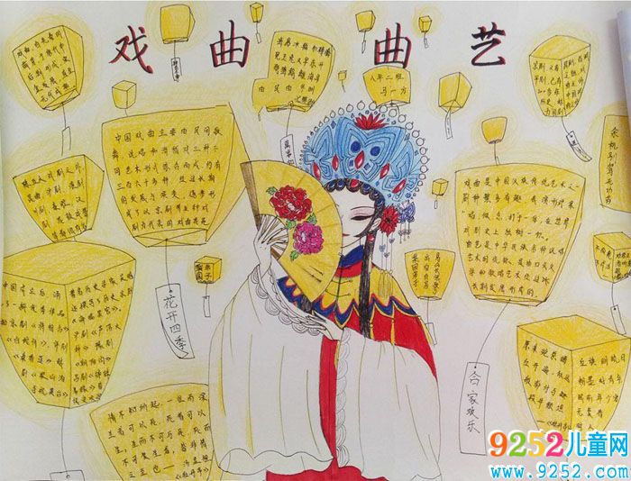 中國傳統(tǒng)文化<a href=http://www.inspiredelm.com/shouchaobao/ target=_blank class=infotextkey>手抄報</a> 戲曲曲藝