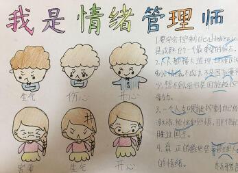 小學生心理健康手抄報，我是情緒管理師
