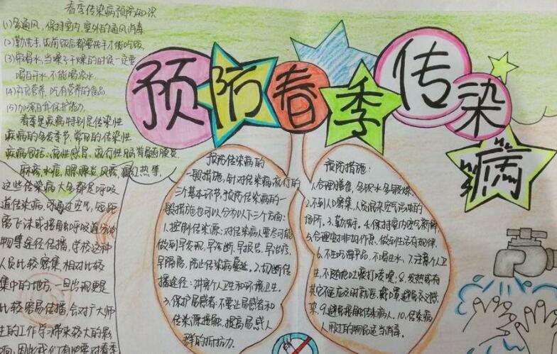 預(yù)防春季傳染病手抄報(bào)，預(yù)防疾病手抄報(bào)內(nèi)容