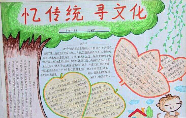 傳統(tǒng)文化手抄報(bào)，憶傳統(tǒng)尋文化