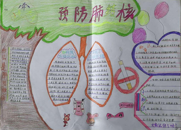 預(yù)防傳染病手抄報(bào)圖片，預(yù)防肺結(jié)核