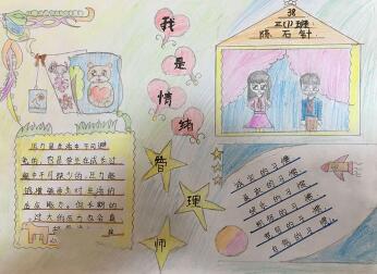 小學生心理健康手抄報簡單，我是情緒管理師