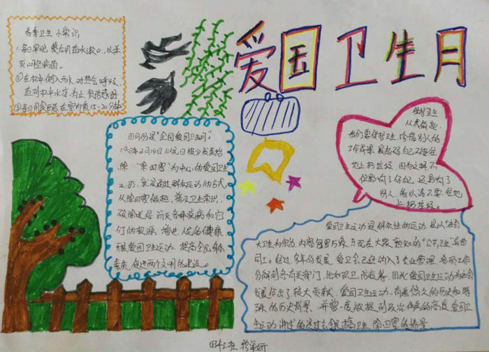2017第29個愛國衛(wèi)生月手抄報