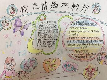 心理健康手抄報簡單又好看，我是情緒控制師