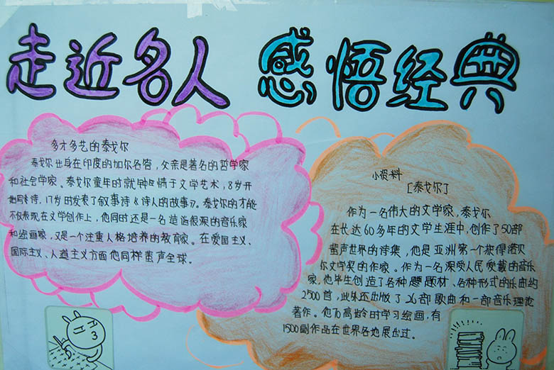 名人故事手抄報，走進名人感悟經(jīng)典