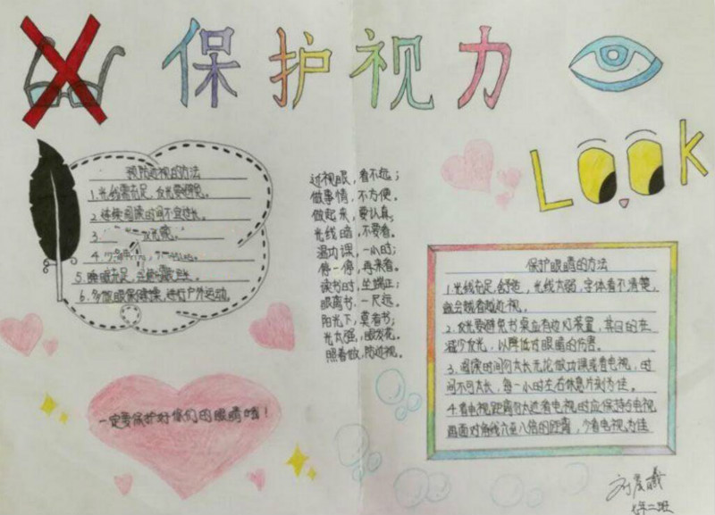愛眼手抄報(bào)圖片保護(hù)視力