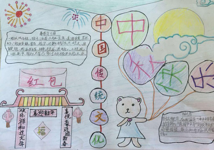 中國傳統(tǒng)文化手抄報(bào)圖片，我們的傳統(tǒng)節(jié)日