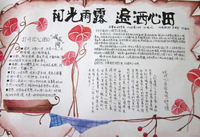 心理健康教育手抄報，樹立正確的世界觀