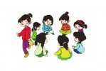 小學(xué)生一年級(jí)看圖寫(xiě)話(huà)-丟手絹游戲