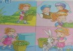 小學(xué)生一年級看圖寫話-蘿卜不見了