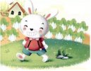 小學(xué)生一年級(jí)看圖寫(xiě)話(huà)-小兔種菜