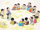 小學(xué)生一年級(jí)看圖寫(xiě)話(huà)-玩丟手絹