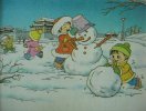 小學一年級看圖寫話-看雪