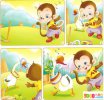 小學(xué)生一年級(jí)看圖寫話-小猴子