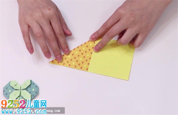 四葉草愛心的折法