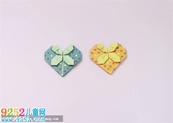 四葉草愛心的折法