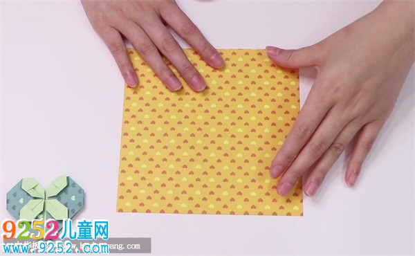 四葉草愛心的折法