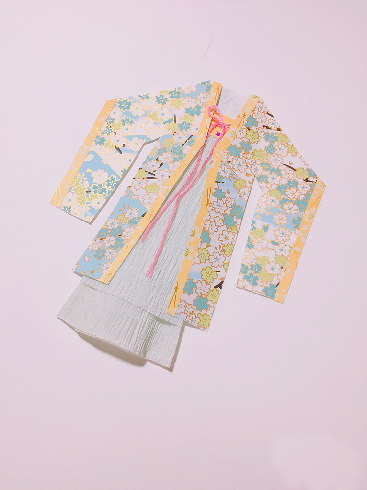 好看的手工和服折紙圖片